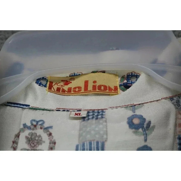 Women's Vintage King Lion Satiny Pajama Set-New without Tags-Size XL - Picture 4 of 11